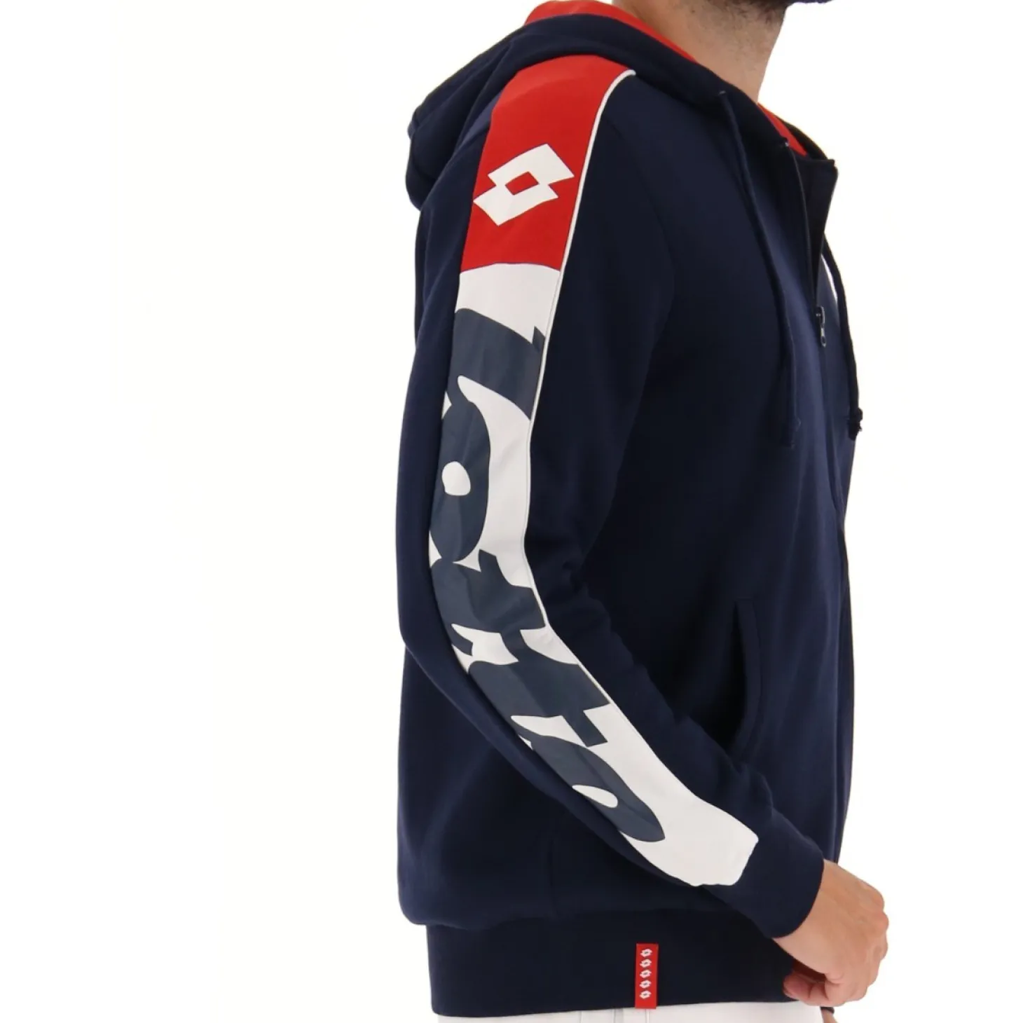 Lotto Athletica Lg Sweat Fz Hd Fl | Herren Sweatshirts